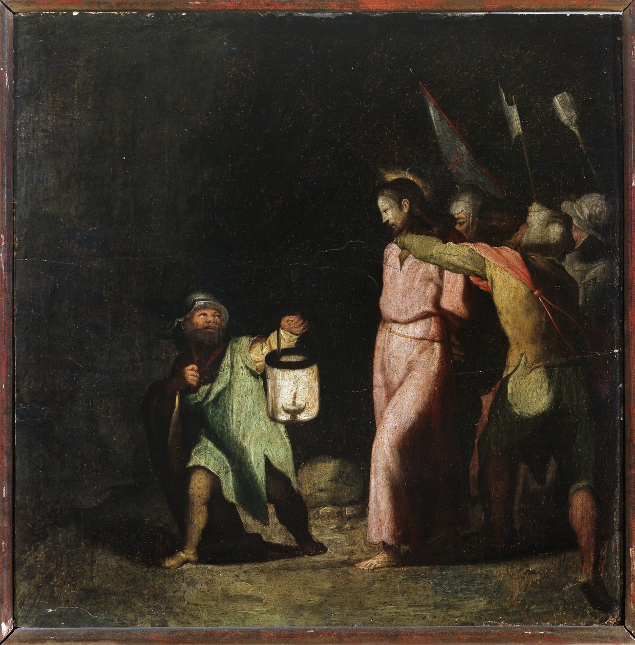 Passion of Christ: The Taking of Christ (olie på træ af Perino del Vaga
