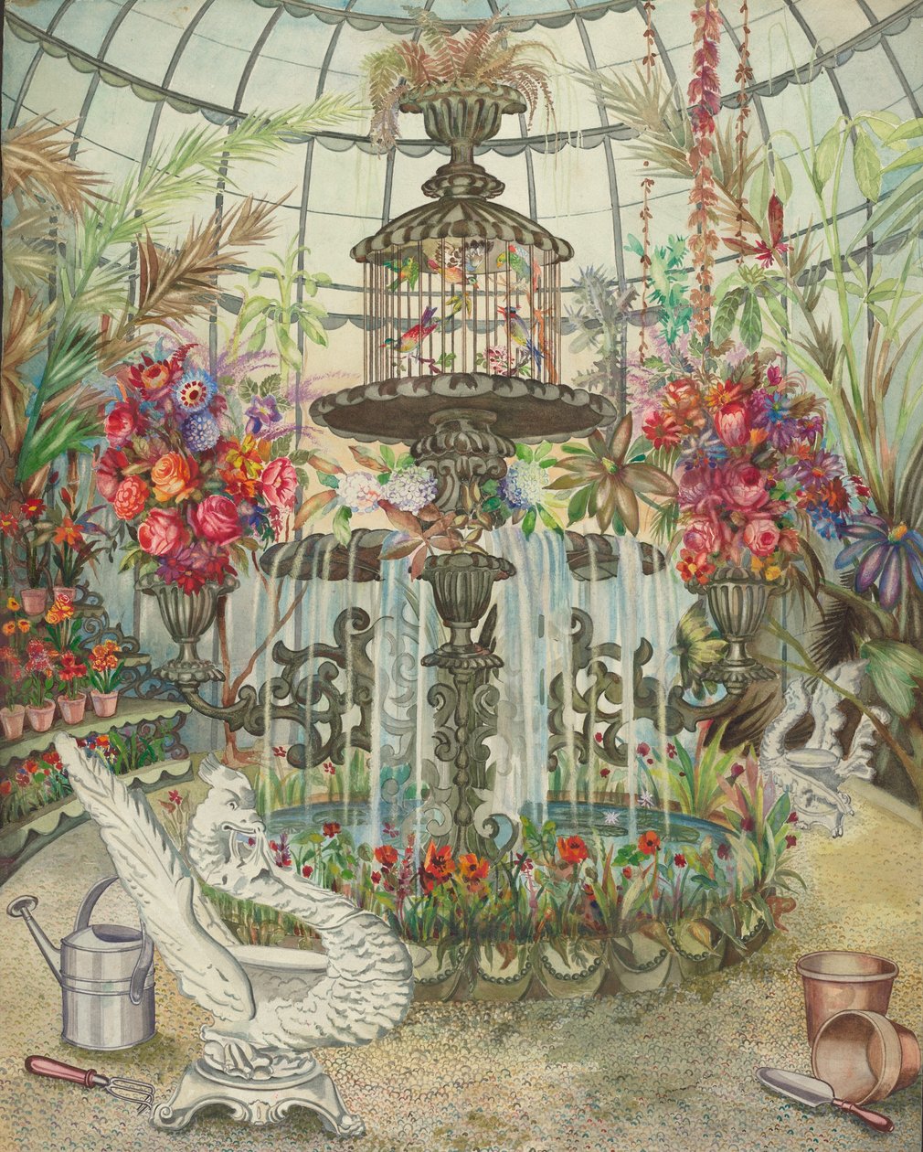 Konservatoriefontæne, ca. 1938. af Perkins Harnly