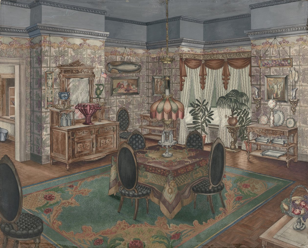Spisestue, 19351942. af Perkins Harnly