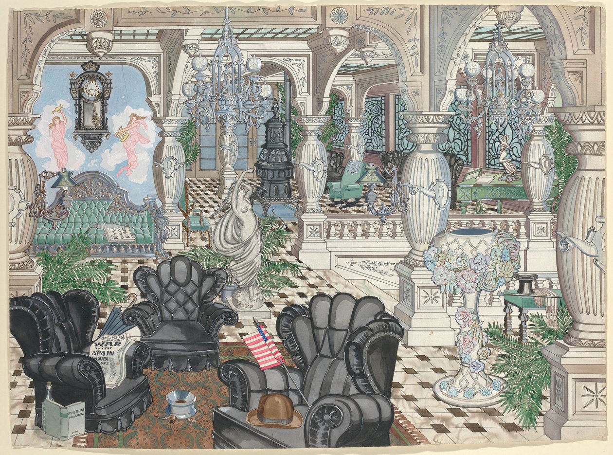 Foyerens Herreklub, 1880-1910 af Perkins Harnly