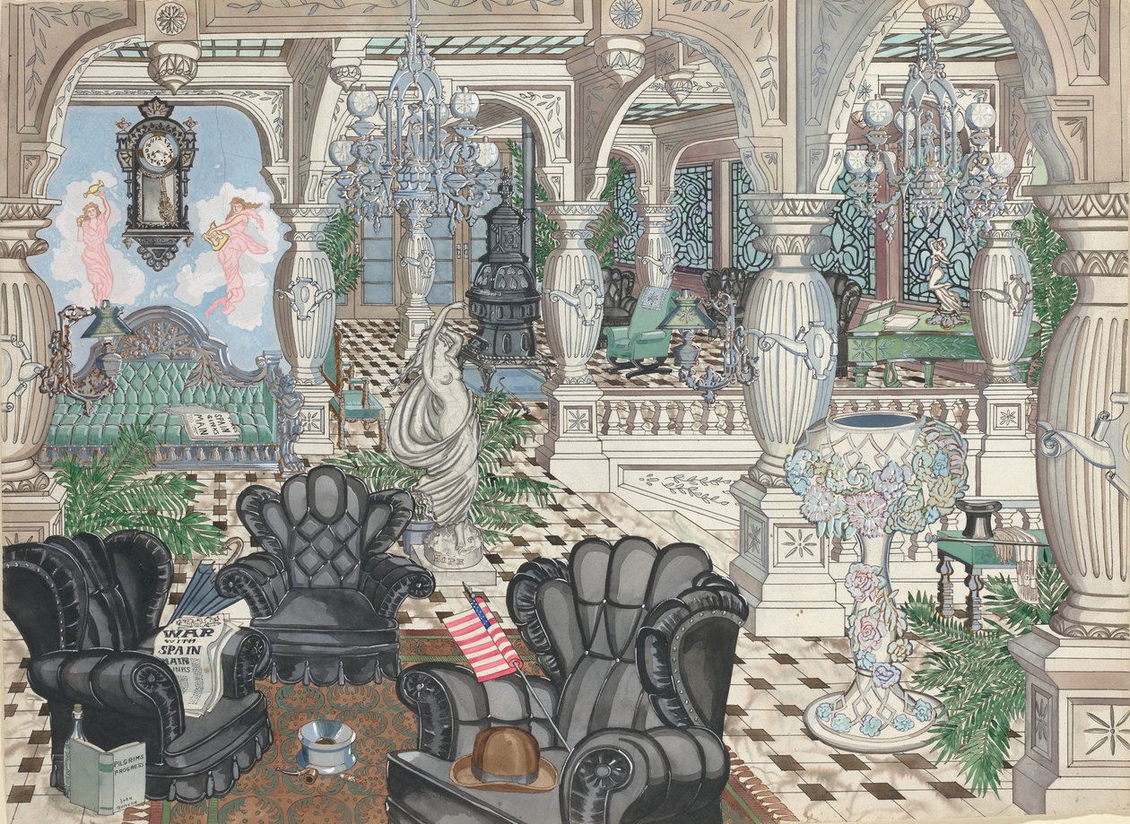 Foyerens Herreklub, 1880-1910, ca. 1946. af Perkins Harnly