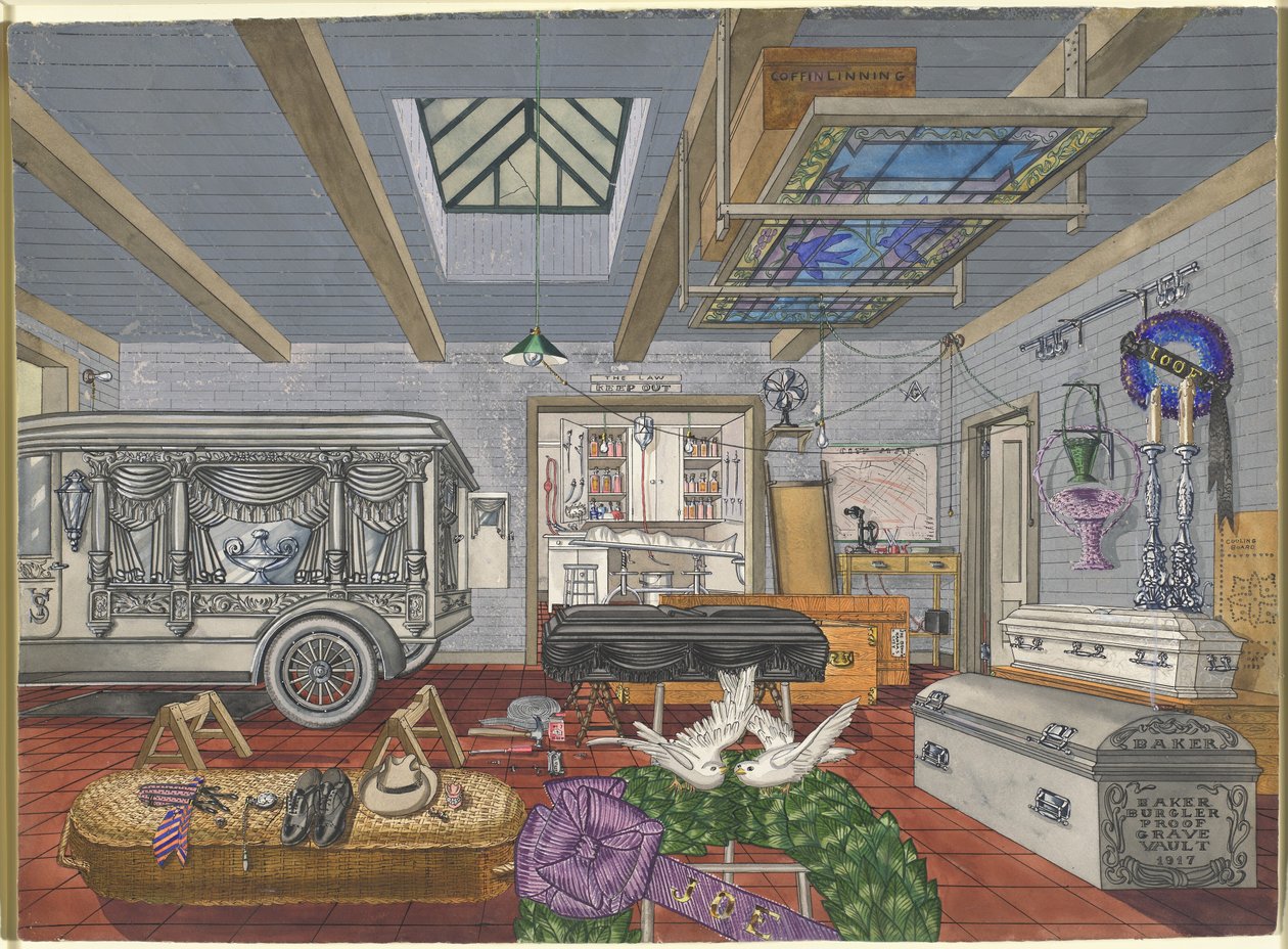 Begravelsessalonens garage, 1917 af Perkins Harnly