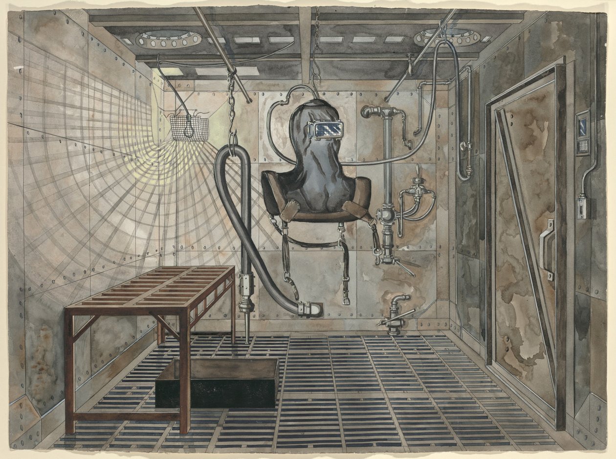 Indvendigt sandblæsningskammer, 1935, ca. 1947. af Perkins Harnly