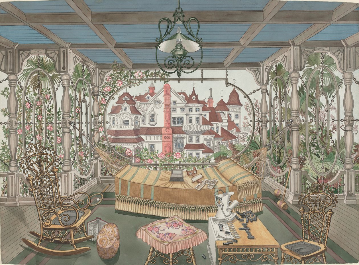 Veranda, 1885 af Perkins Harnly
