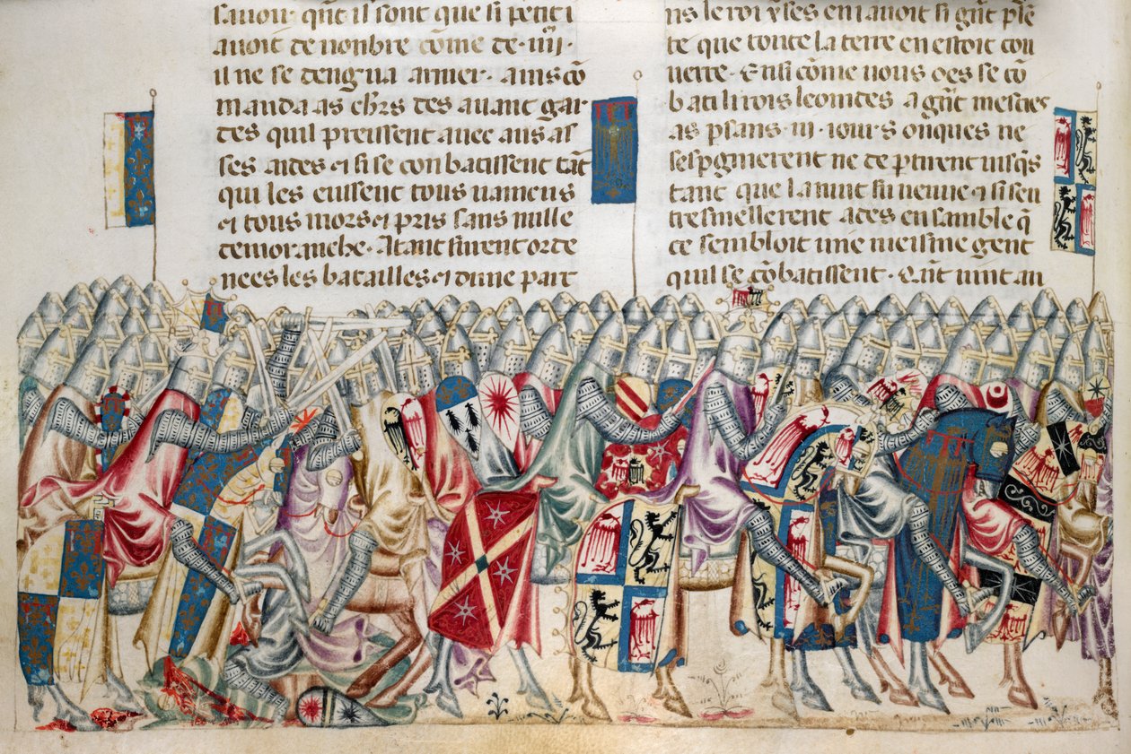 Royal 20 D. I f.221v Expedition of Xerces, illustration fra 