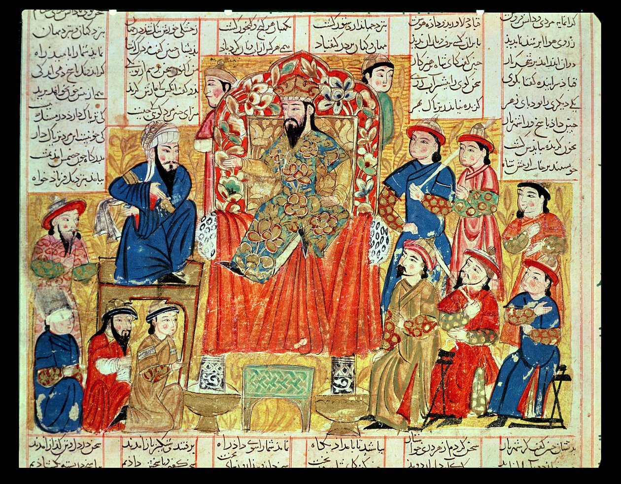 En sultan og hans hof, illustration fra 
