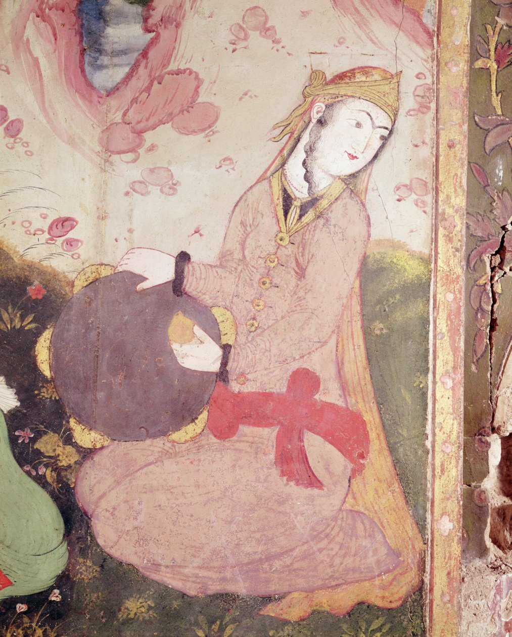 Musiker fra Shah Abbas hof, 1585-1627 (detaljer) af Persian School