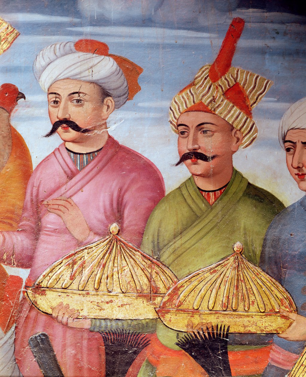 Tilbyder bærere ved receptionen for Grand Moghuls ambassadør ved Shah Tahmasp
