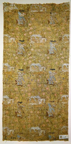 Gobelin, der skildrer en jagtscene, Safavid-dynastiet (tekstil) af Persian School