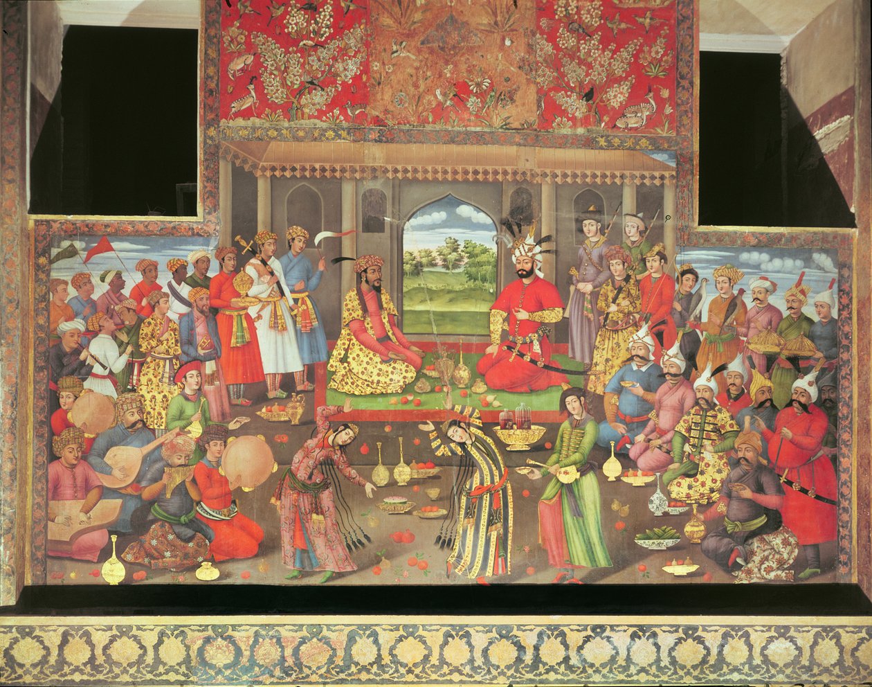 Receptionen for Grand Moghuls ambassadør ved Shah Tahmasp