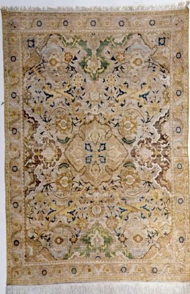 Tæppe fra Kashan eller Isfahan (silke) af Persian School