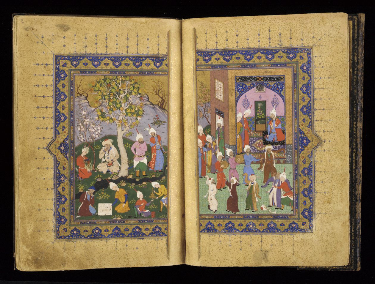 En prins på tronen fra Mathnavi af Rumi, ca. 1530 af Persian School