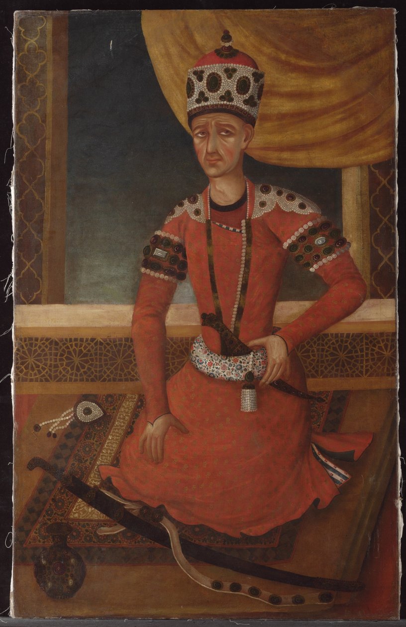 Aja Muhammad Khan Qajar, ca. 1820 af Persian School