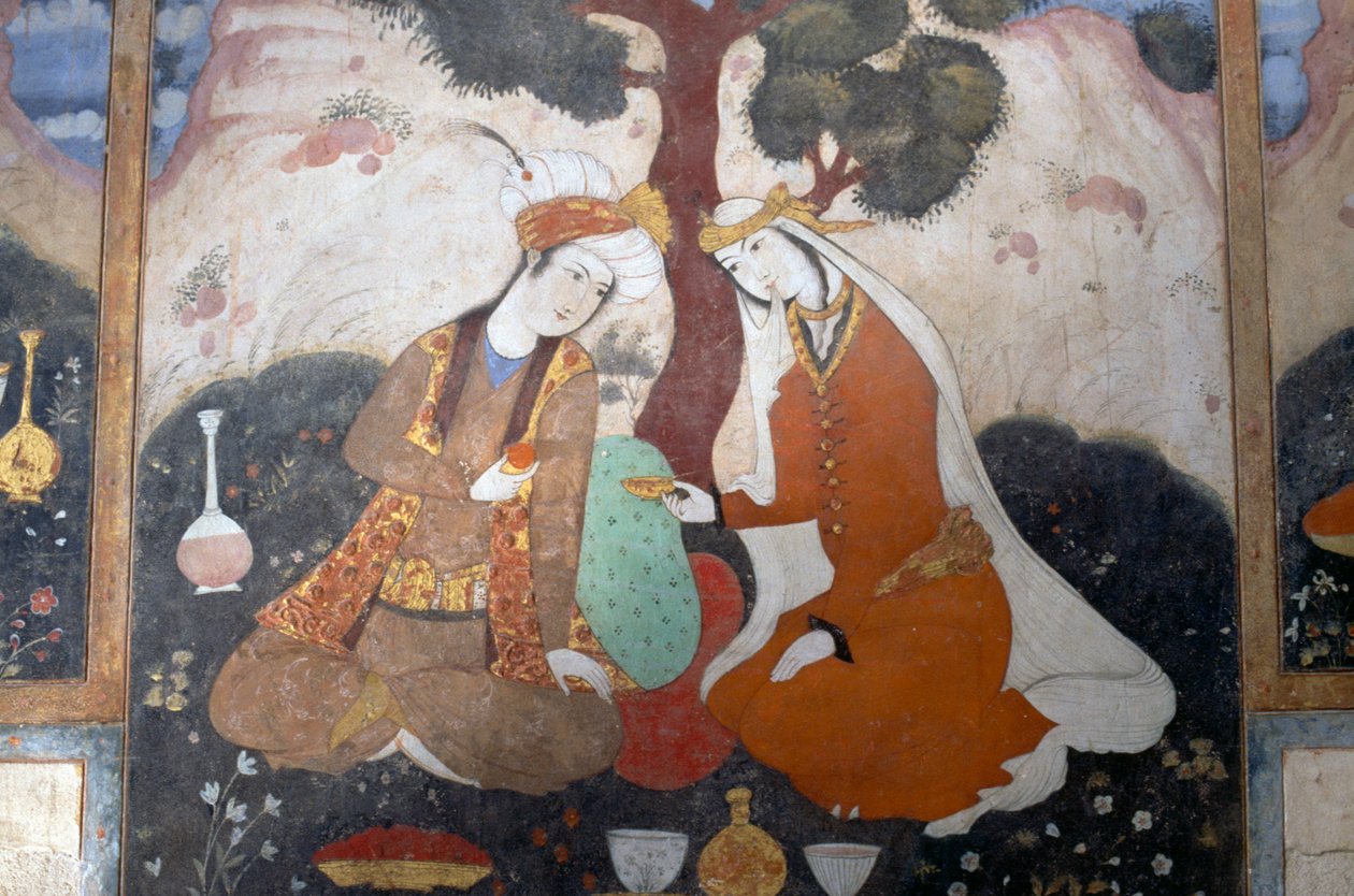 Banket scene af Persian School