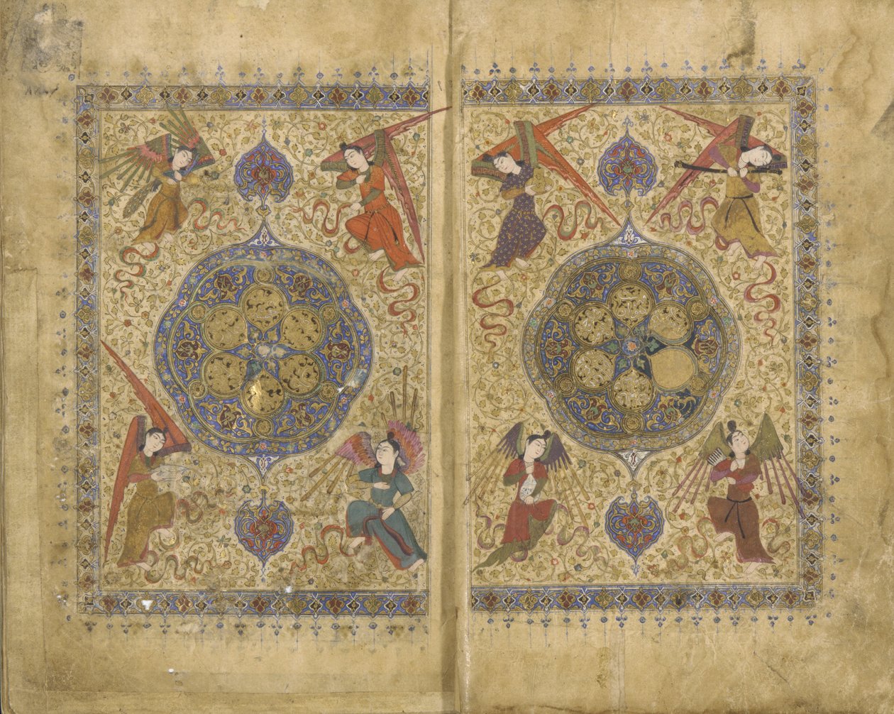 Khamasa & Dewan af Khawaju Kirmani af Persian School