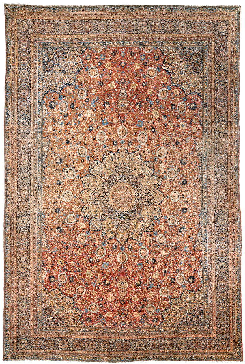Stort Tabriz-tæppe af Ardebil-design, nordvestlige Persien, ca. 1880 af Persian School