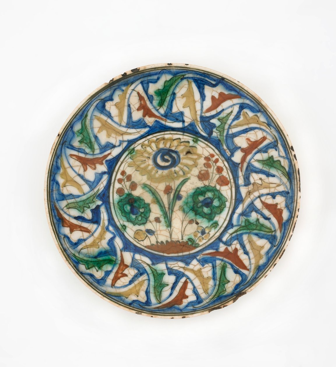 Plade, Iran, Safavid-periode, slutningen af det 16.-begyndelsen af det 17. århundrede (keramik) af Persian School
