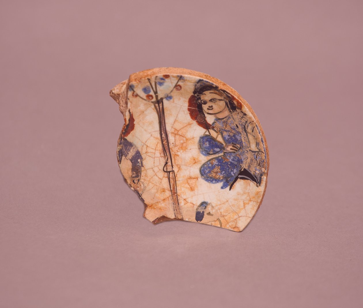 Keramikfragment (keramik) af Persian School