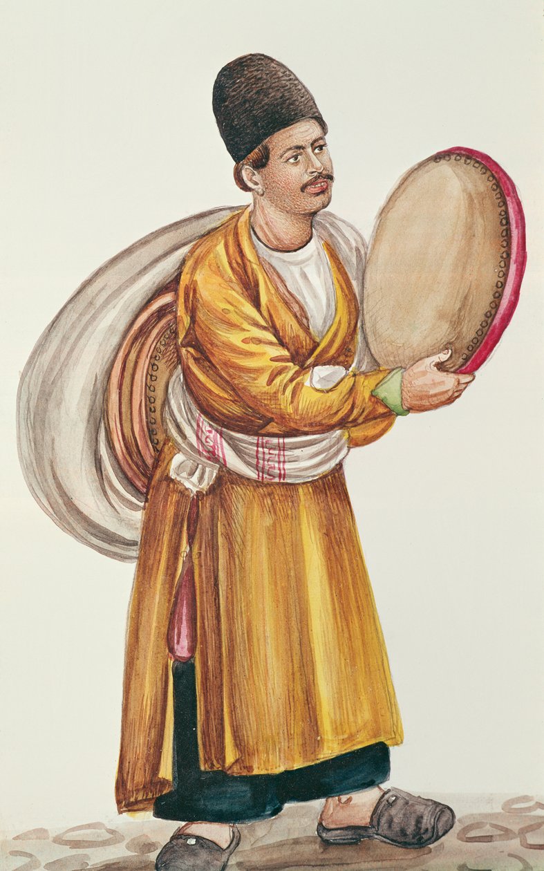 Gadesælger (wc på papir) af Persian School