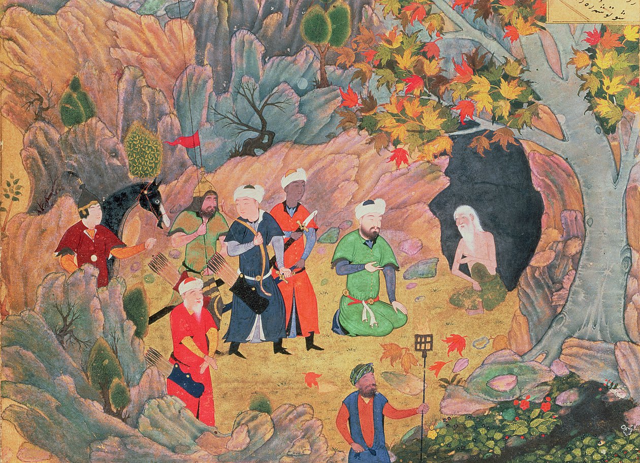 Sultan Iskandar besøger en eremit fra 