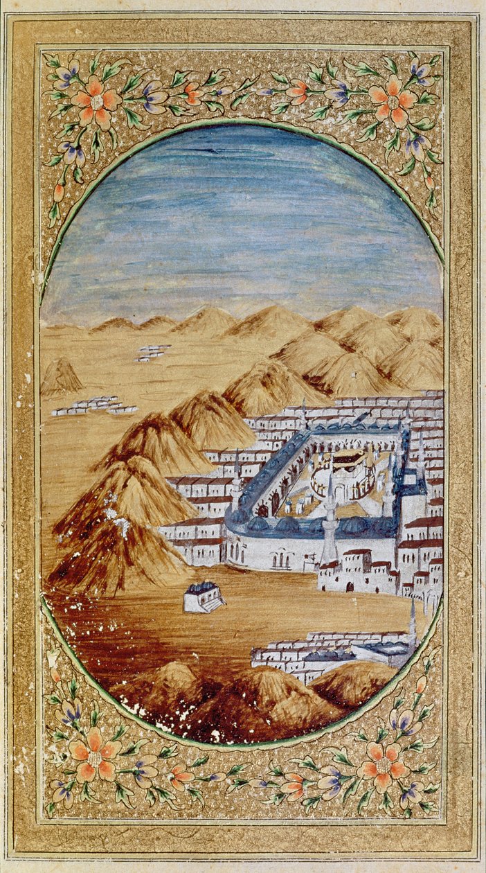 Tillæg Persan 1389 fol.39 Profetens grav i Medina af Persian School