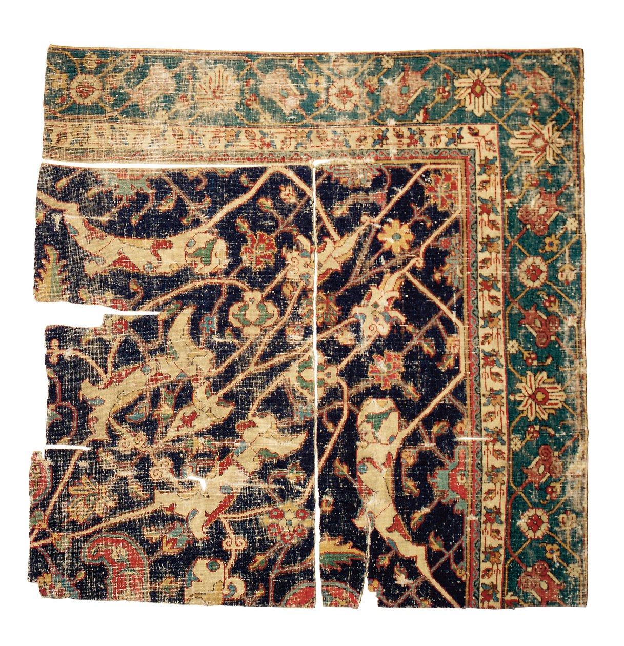 Tabriz medaljon tæppe fragment, Nordvest Persien, midten af 1500-tallet af Persian School