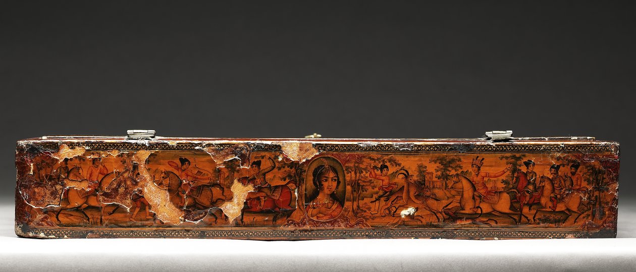 Værktøjssæt, der forestiller den hellige familie, ca. 1830 (blandet medier) af Persian School