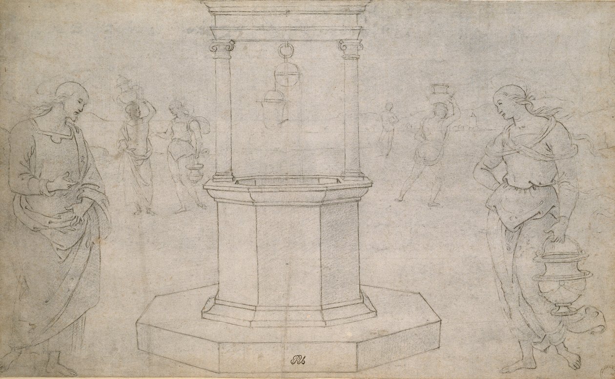 Kristus og Samarias kvinde, slutningen af det 15.-begyndelsen af det 16. århundrede af Perugino