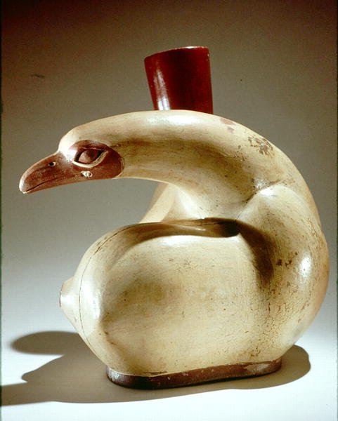 Keramikkar af en fugl, Mochica (lertøj) af Peruvian School