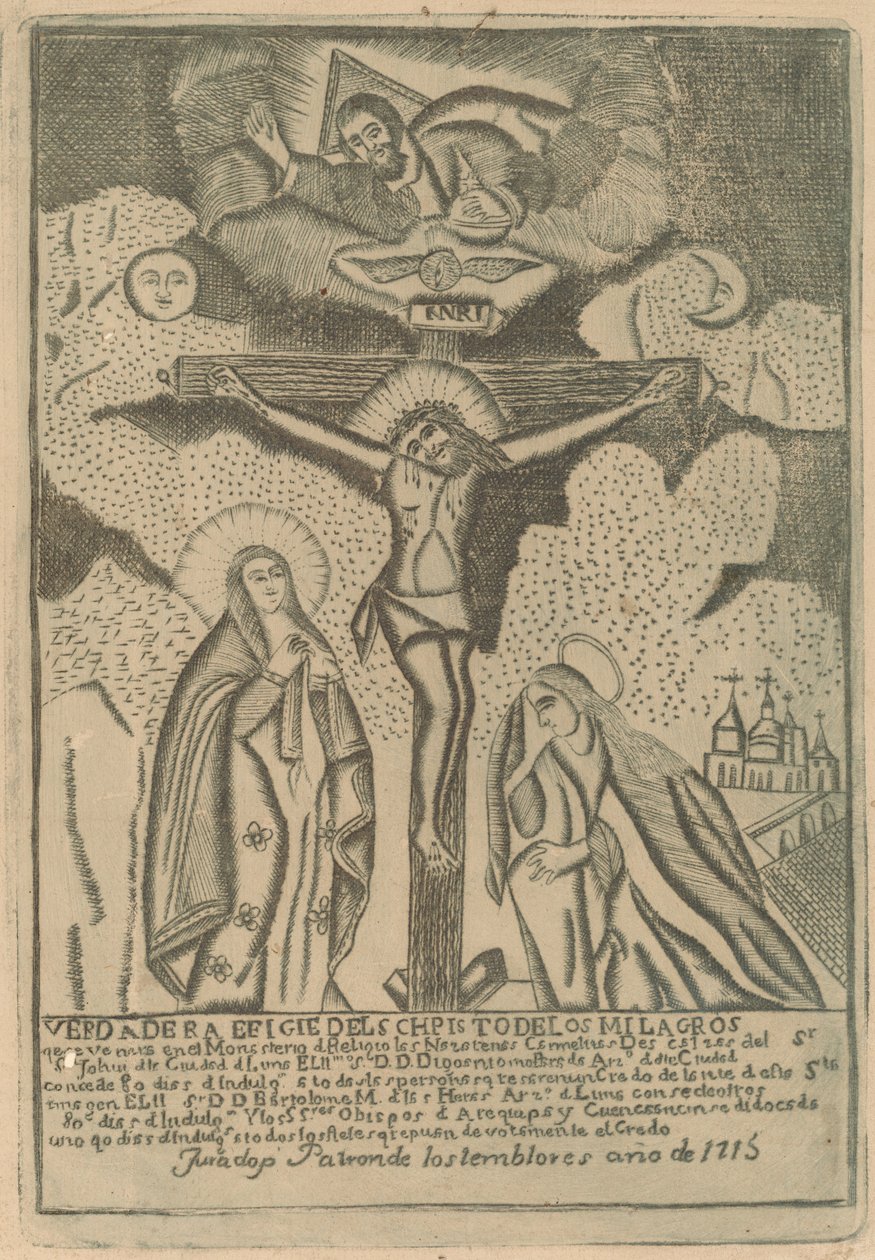 Korsfæstelse af Peruvian 19th Century