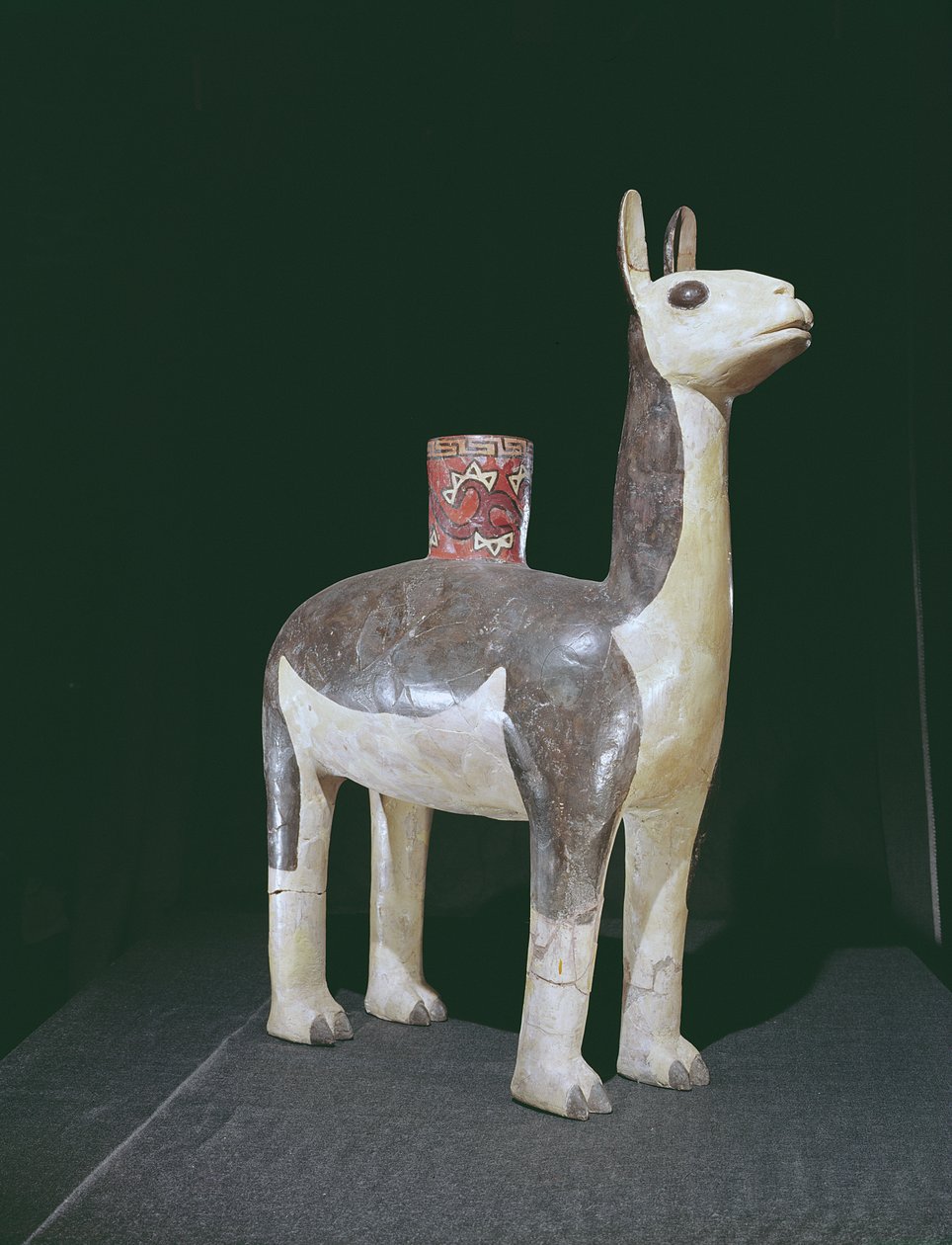 Lama-billedebeholder, Nazca Culture (lertøj) af Peruvian School