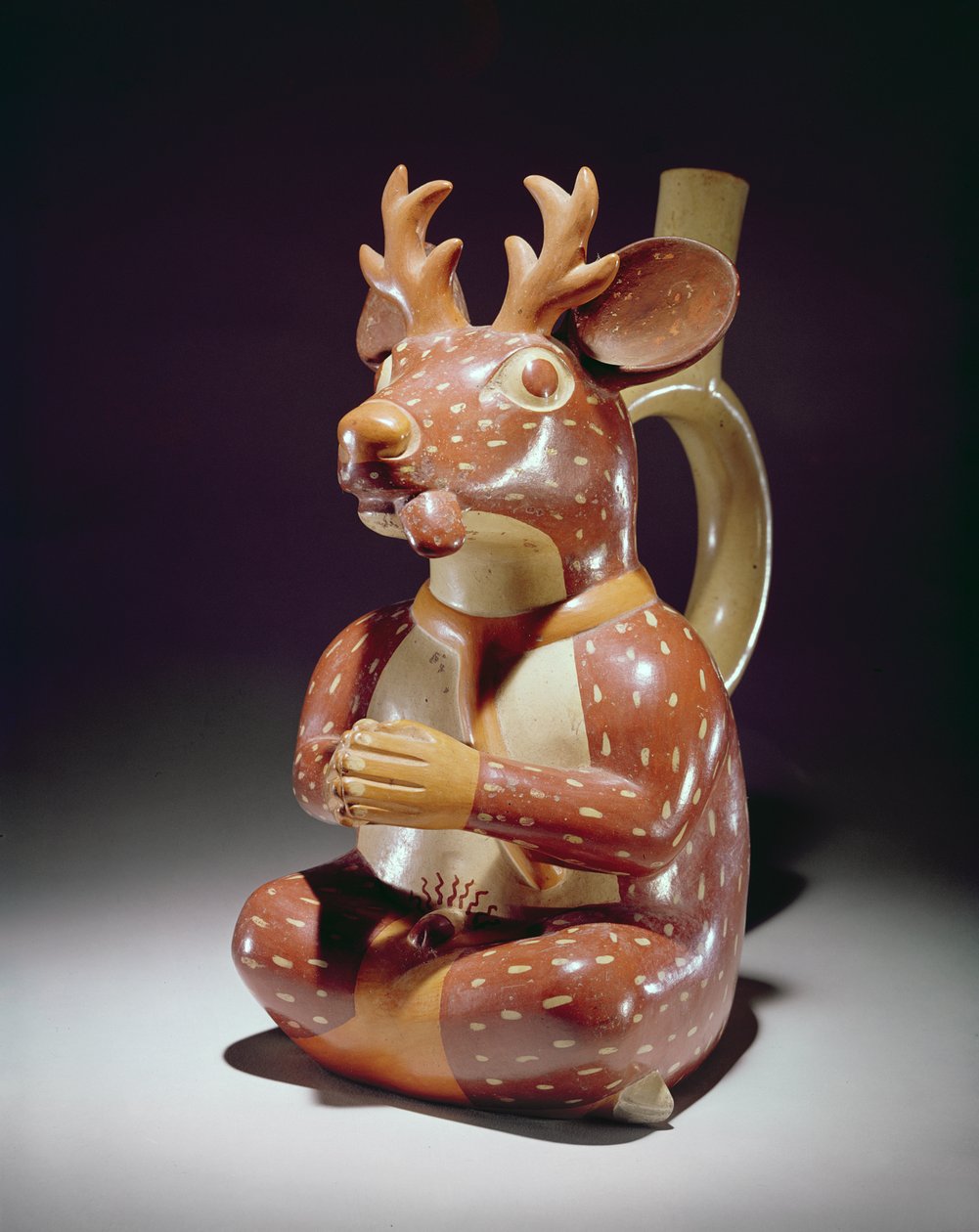 Keramikkar af Captive Deer-man, Mochica (lertøj) af Peruvian School