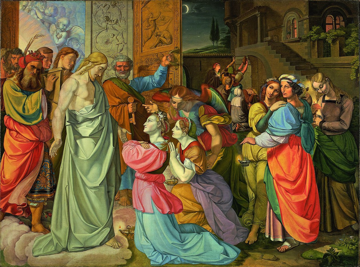 Lignelsen om kloge og tåbelige jomfruer (ufærdige) af Peter von Cornelius