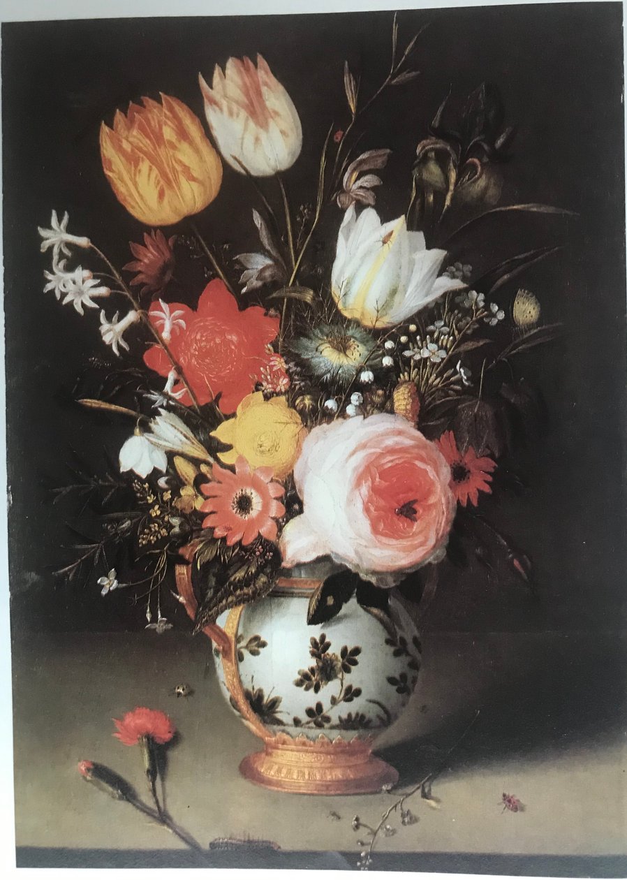 Blomster i en Wan-Li vase af Peter Binoit