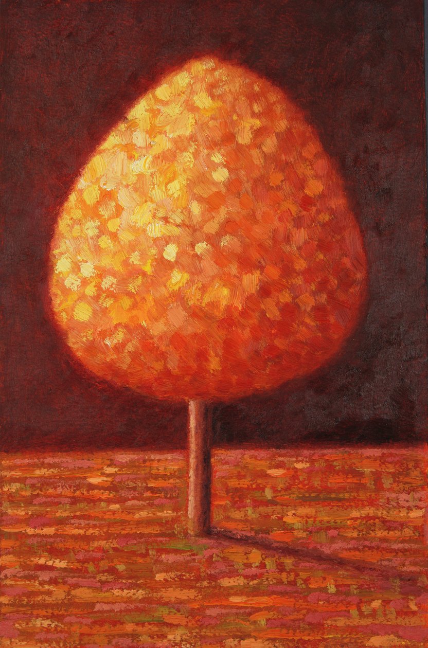 Solbeskinnet træ, 1996 af Peter Davidson