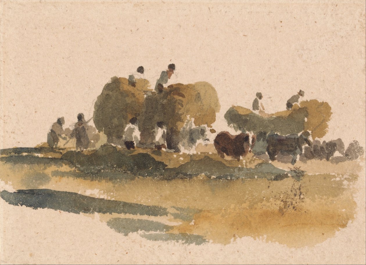 Hay Wagons af Peter de Wint
