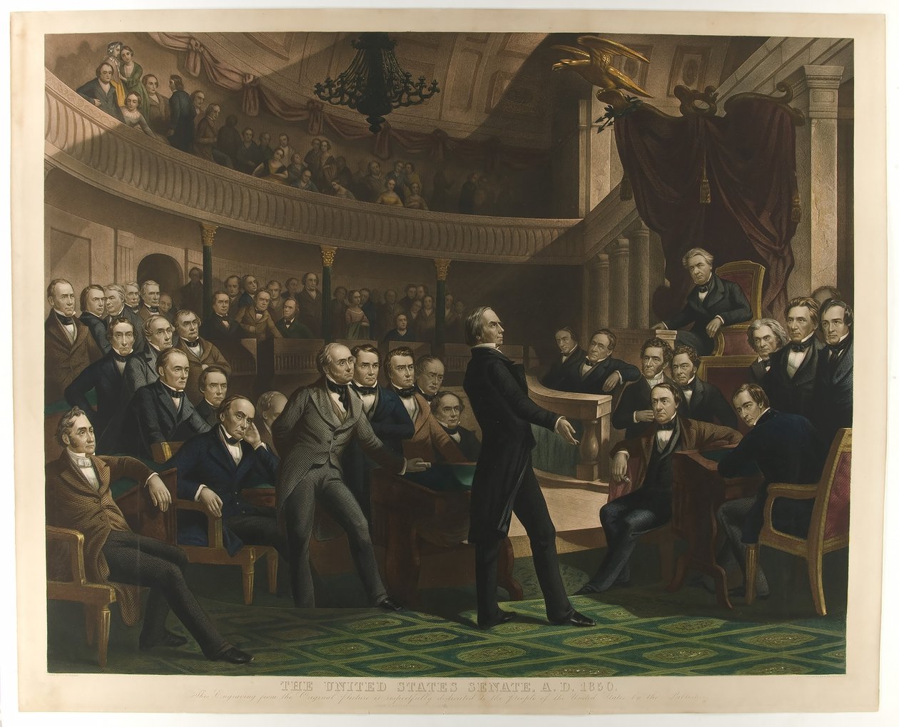 Det amerikanske senat, a.d. 1850, udb. ca. 1855 af Peter Frederick Rothermel