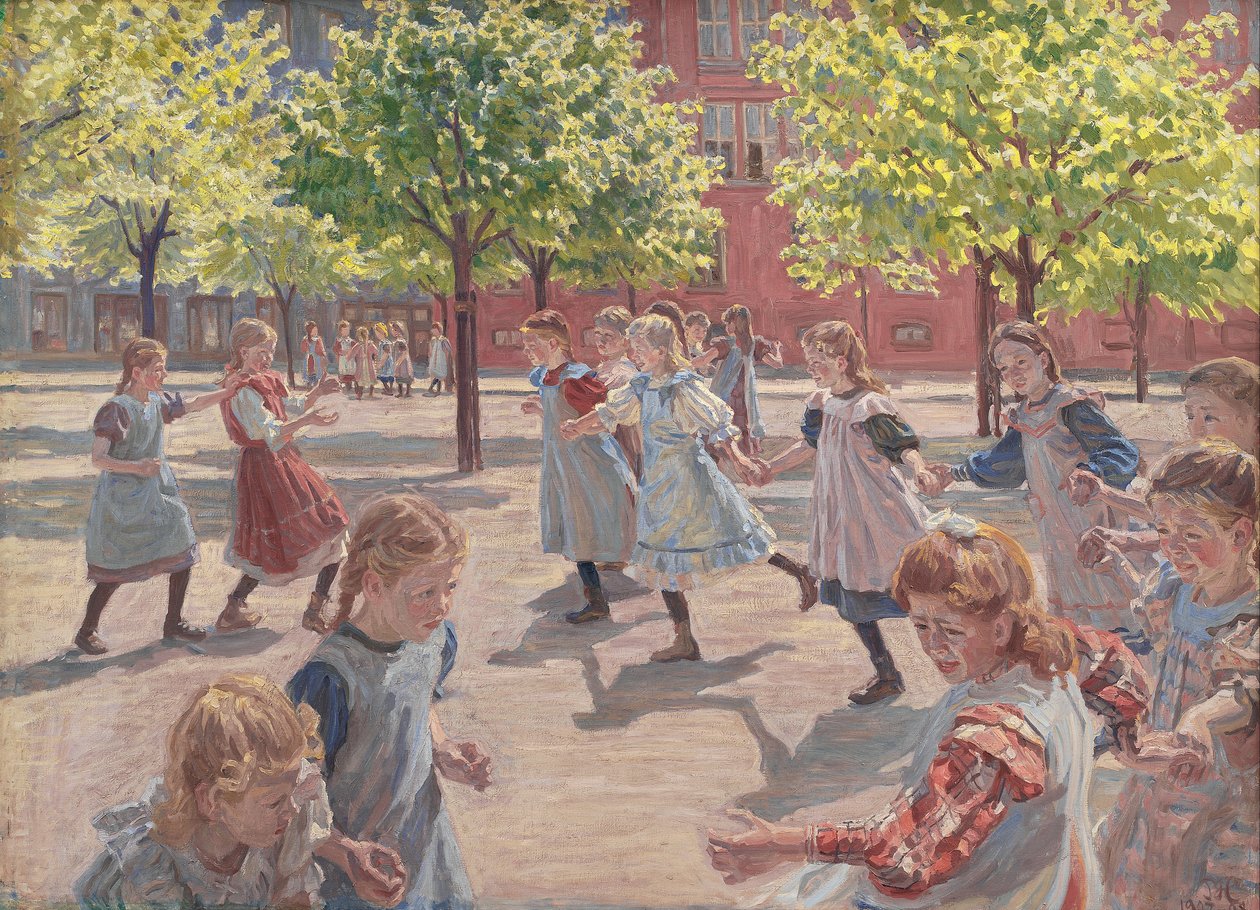 Legende børn, Enghave Square af Peter Marius Hansen