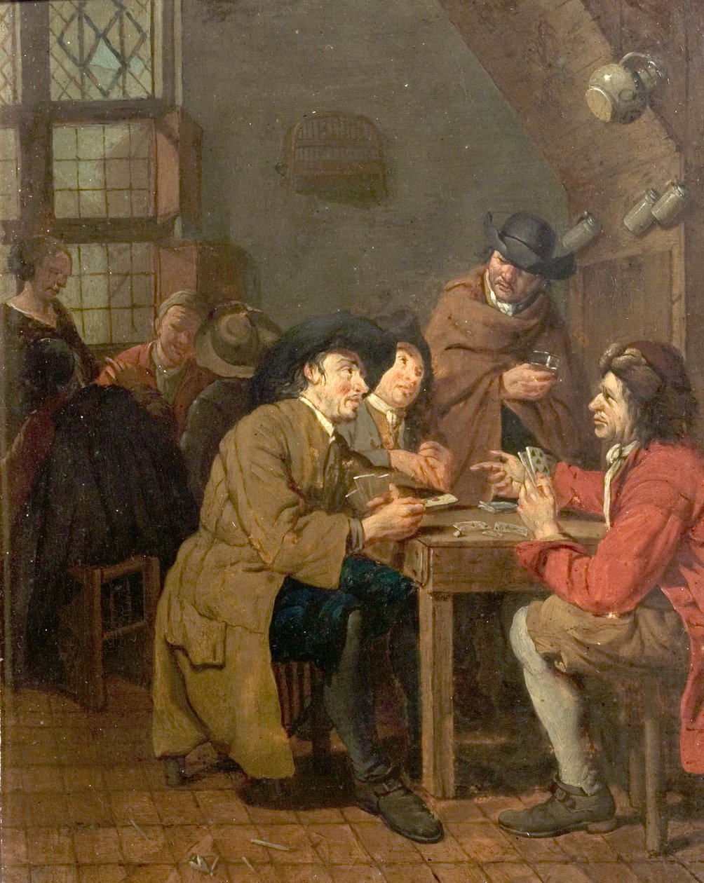 Interiør, Kortspil af Peter Jacob Horemans
