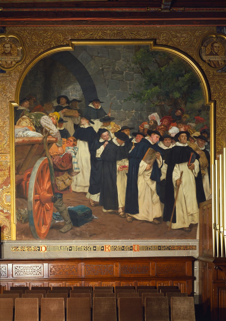 Dominikanerne overlod deres kloster til universitetet i 1527, 1903 af Peter Johann Theodor Janssen
