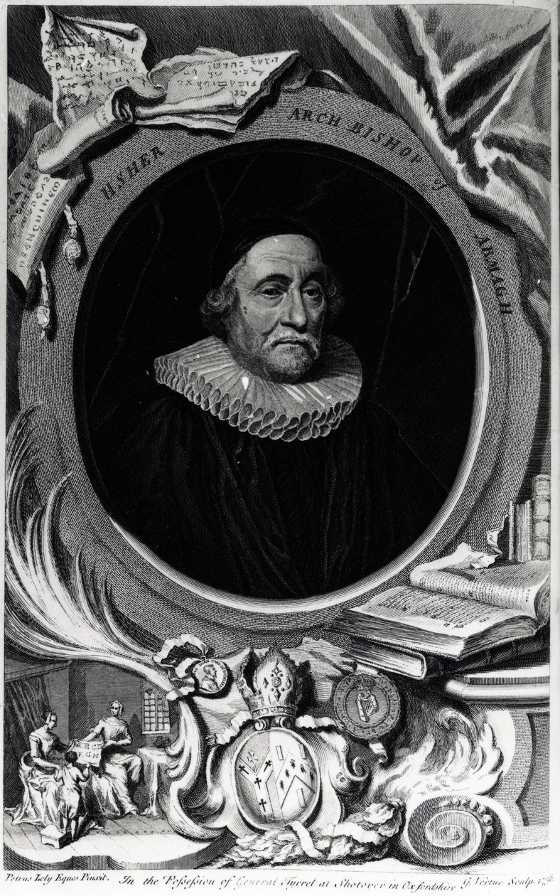 James Ussher, graveret af George Vertue, 1738 af Peter Lely