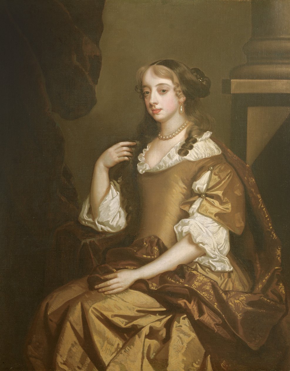 Louise de Penacoet de Kerouaille (1649-1734) hertuginde af Portsmouth af Peter Lely