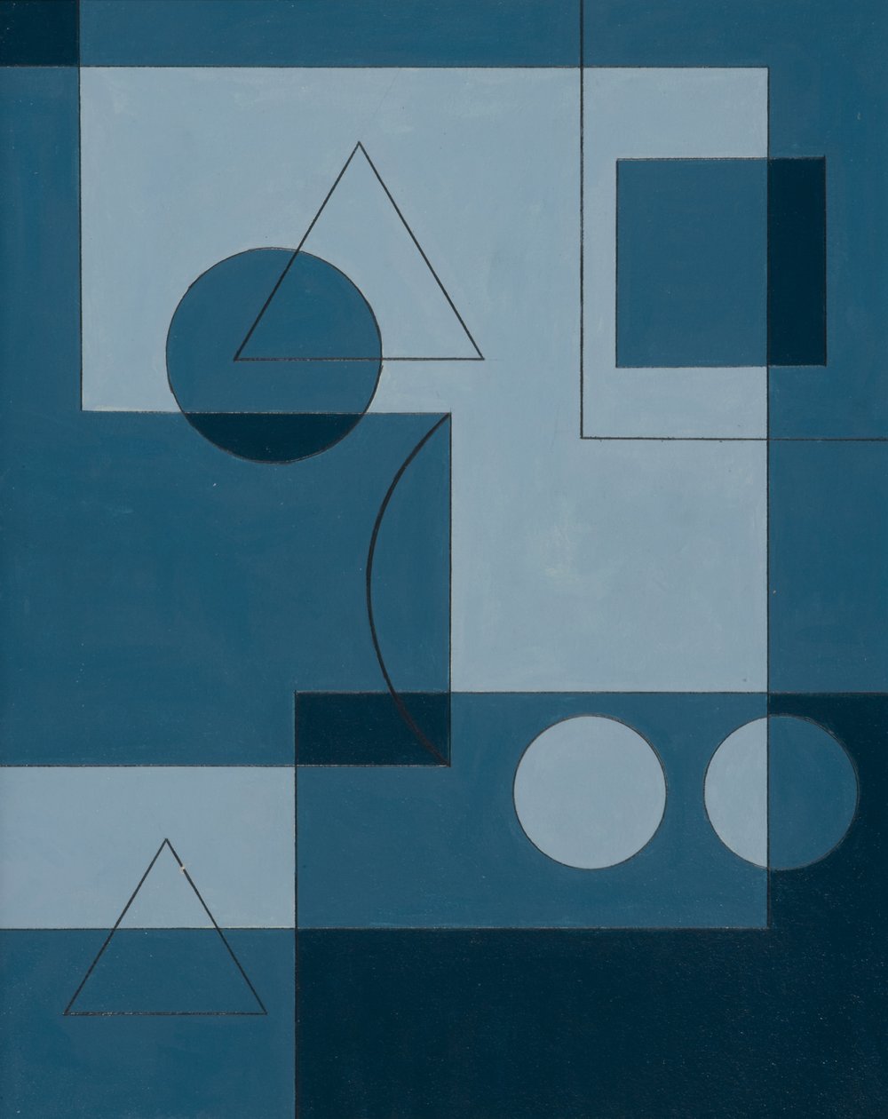 Axiom, 2007 (akryl om bord) af Peter McClure