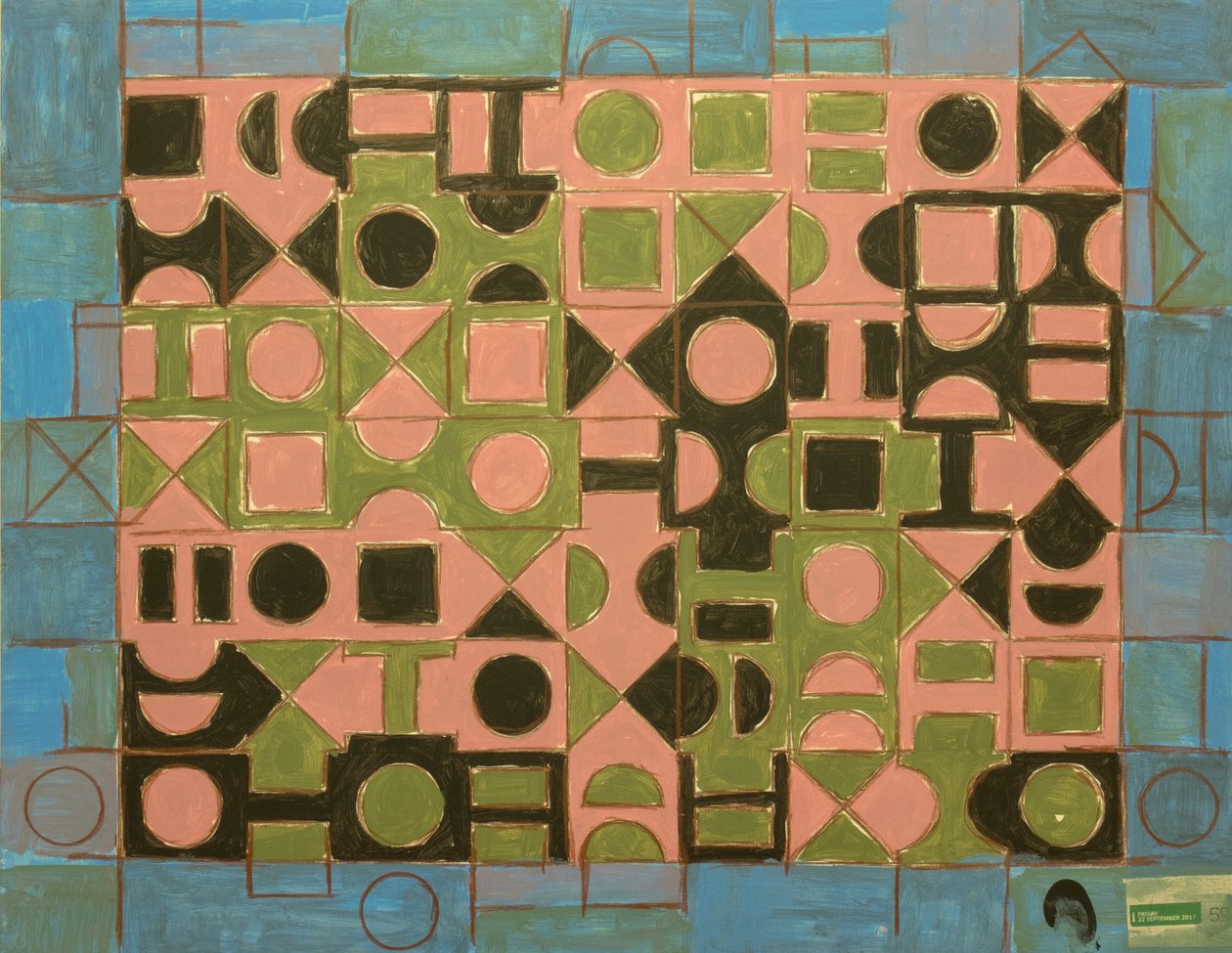GEOMETRISK BASQUIAT. 2017 af Peter McClure
