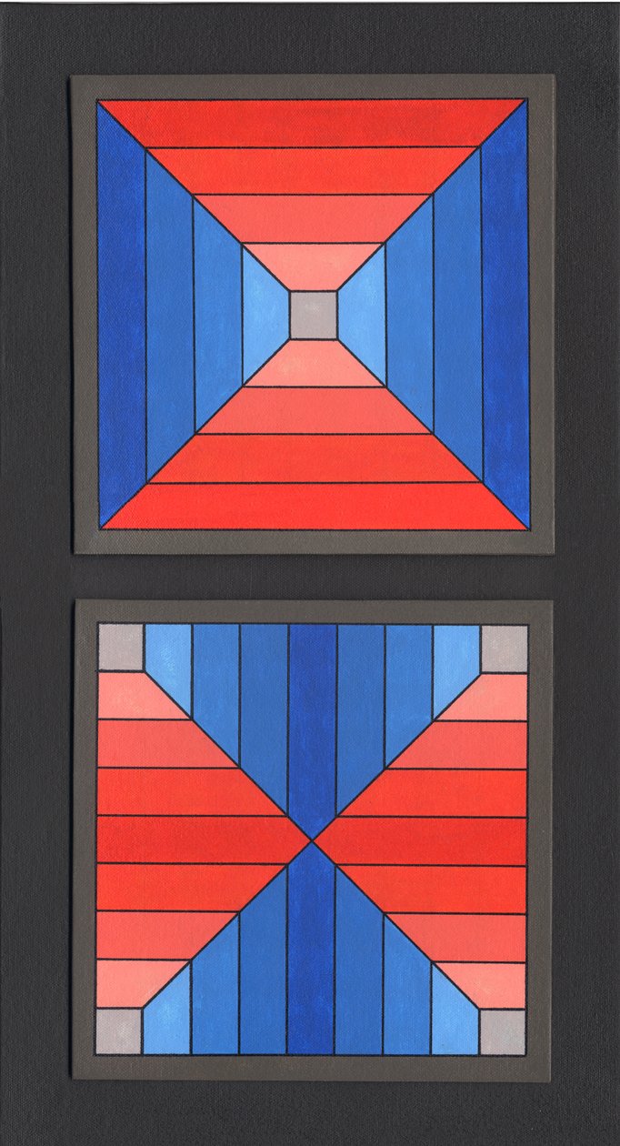 Inside Out, 2009 (akryl på lærred) af Peter McClure