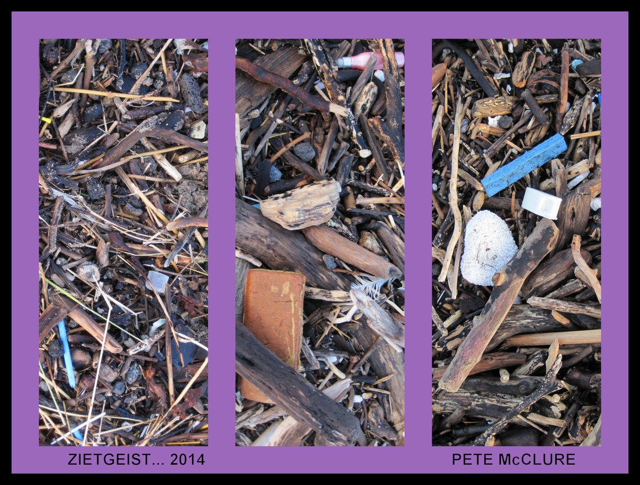 ZIETGEIST TRIPTYCH, 2013, (fotomontage) af Peter McClure