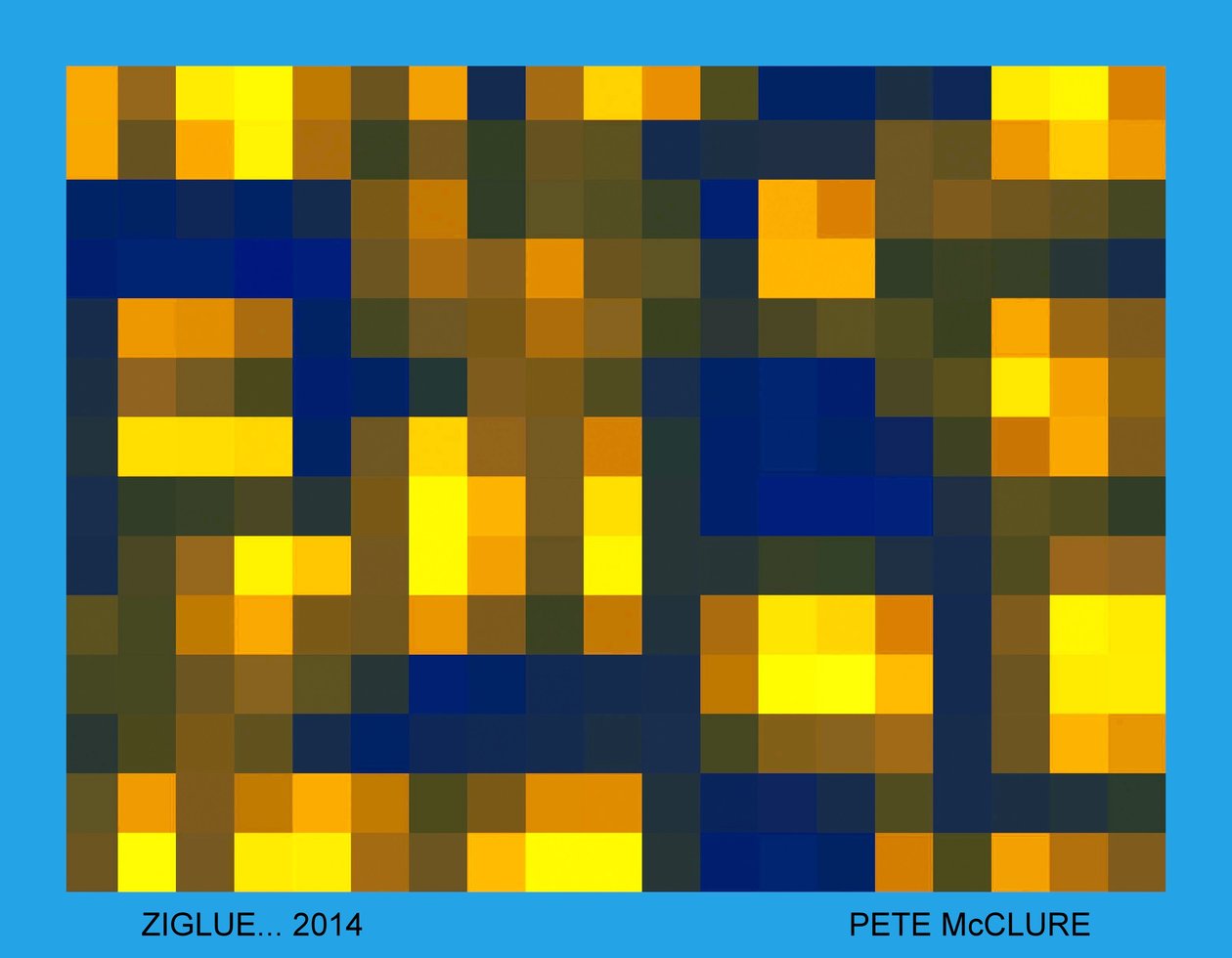 ZIGLUE, 2013, (digitalt billede) af Peter McClure