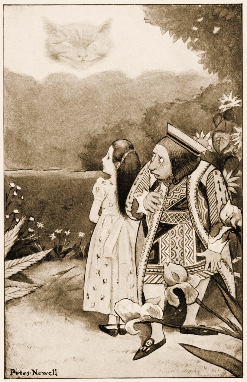 "Lad være med at se sådan på mig", illustration til Lewis Carrolls Alice