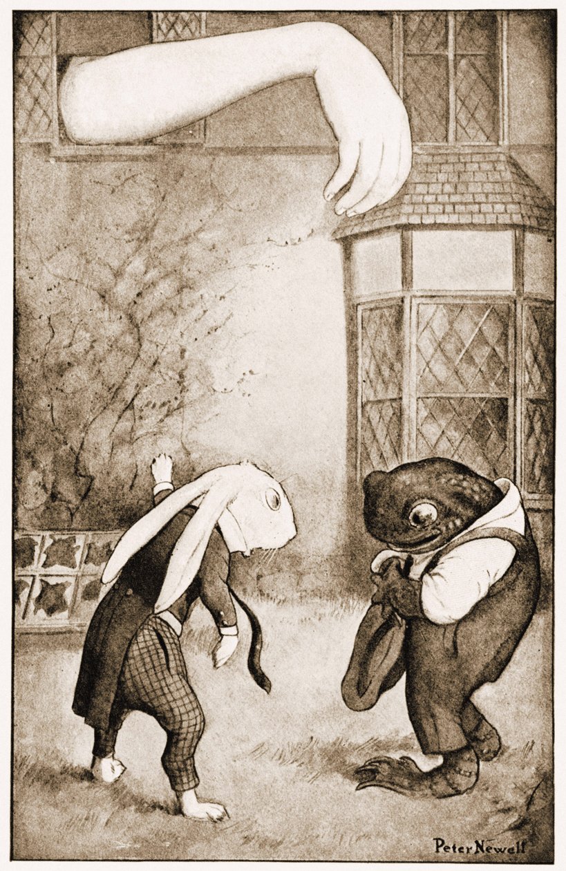 "Hvad er det i vinduet?", illustration til Lewis Carrolls Alice
