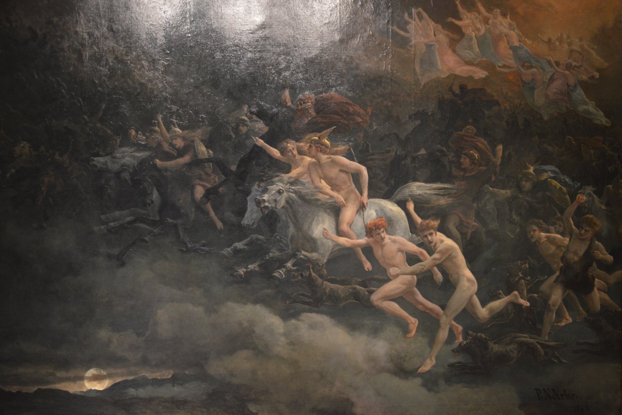 Odins vilde jagt af Peter Nicolai Arbo
